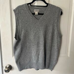 Vintage L.L. Bean Gray Men's Sweater Vest